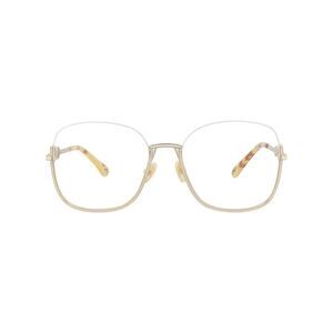 Chloé Square-Frame Metal Optical Frames Gold Womens